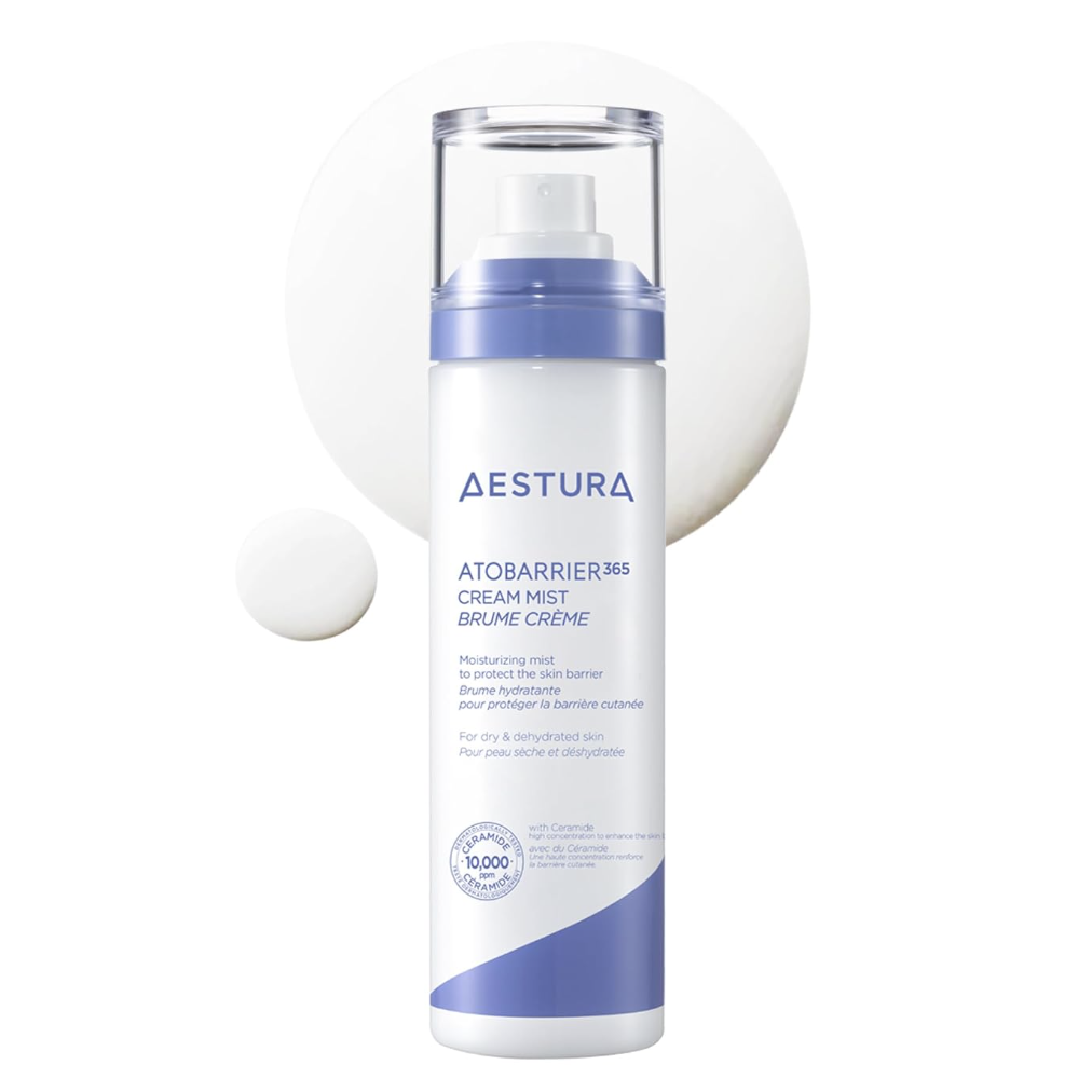Aestura Atobarrier365 Cream Mist With 10,000ppm Ceramides | Moisture Barrier Support, Ultra-Fine Moisturizing Mist, Suitable for Dry Skin | Korean Skin Care, 120ml / 4.06 Fl.oz.
