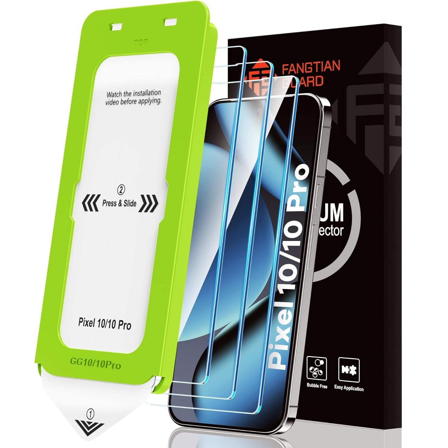 FANGTIAN 3 Pack Screen Protector for Google Pixel 10 Pro