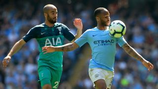 man city vs tottenham live stream premier league football Lucas Moura Raheem Sterling