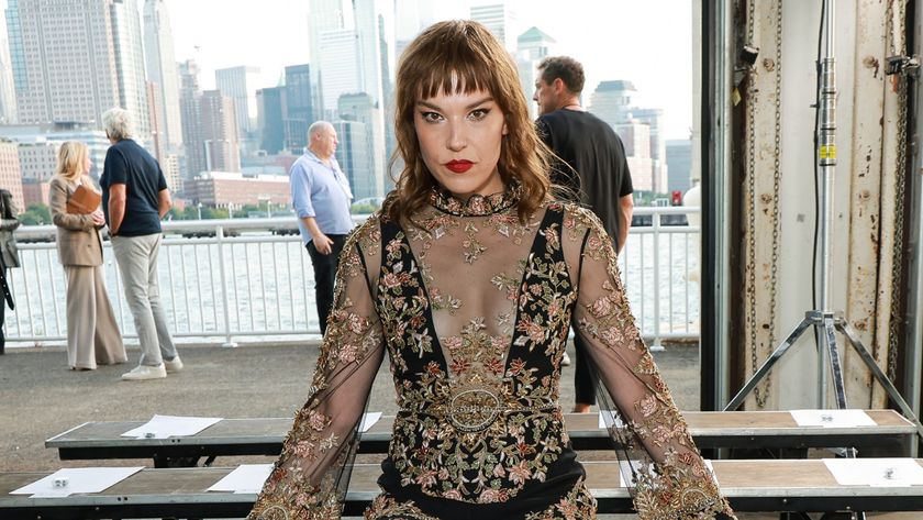 Lzzy Hale backstage at New York Fashion Week