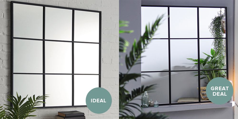 last years window mirror and aldi grid mirror