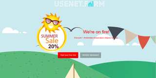 Website screenshot for Usenet Farm