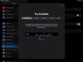 Handwriting on the iPad: Try Scribble screetshot