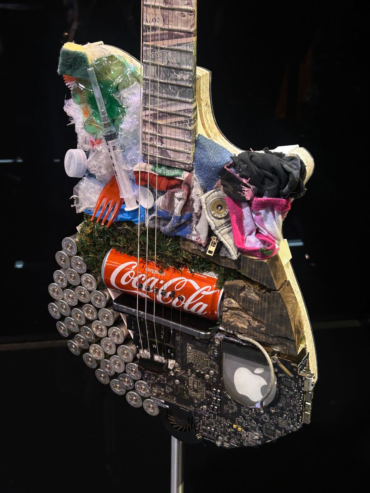 A guitar showcased at the Boutique Guitars Showcase at the 2026 NAMM show