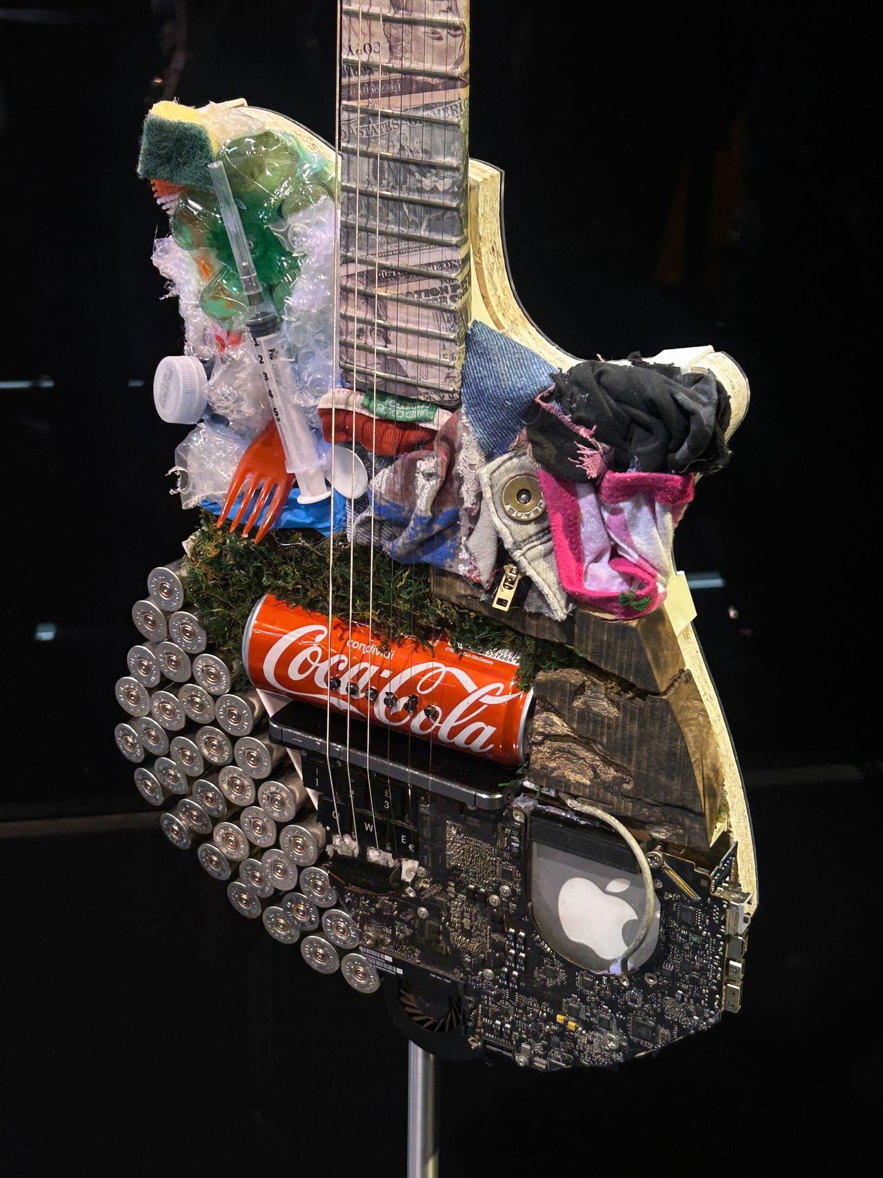 A guitar showcased at the Boutique Guitars Showcase at the 2026 NAMM show