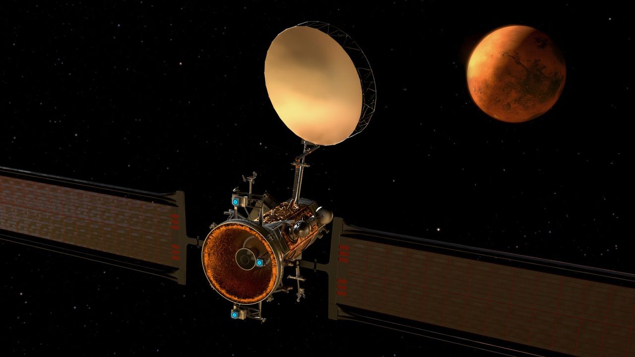 ブルーオリジン、火星ミッション向けの新「火星通信衛星」を提案（動画あり）