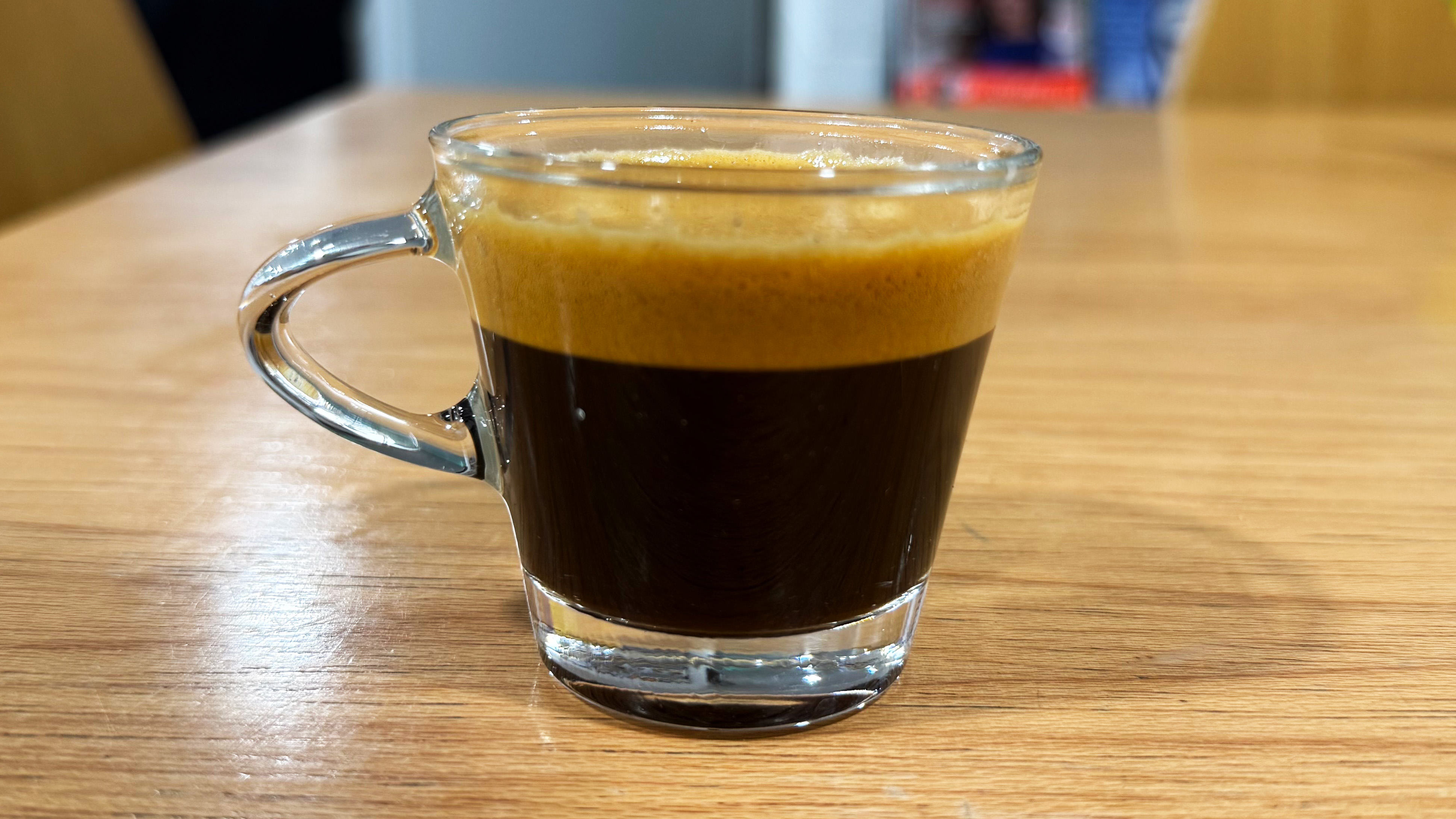 a photo of espresso made on the linea classic espresso machine