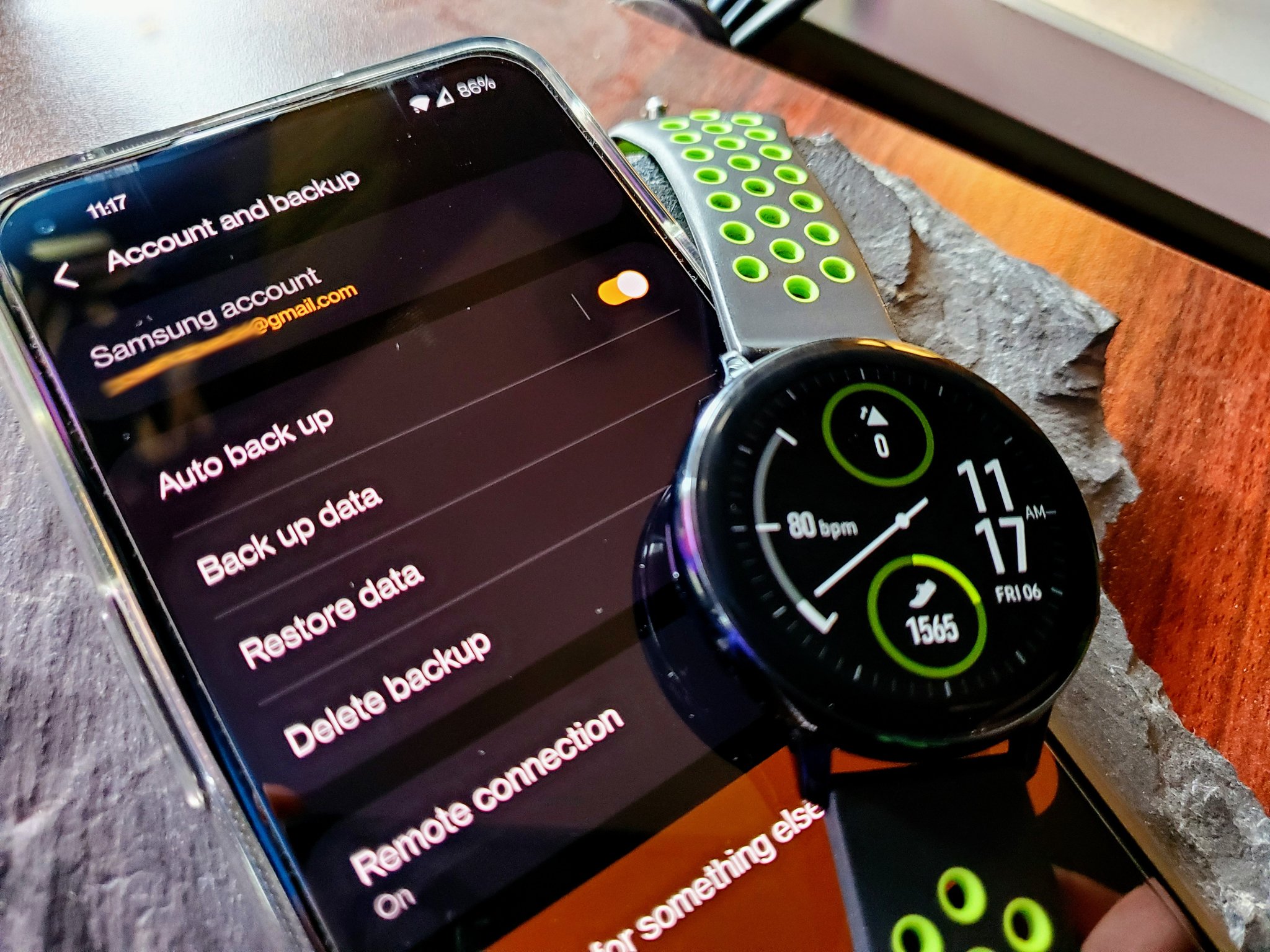 Estilo de vida de backup Samsung Galaxy Watch Active 2