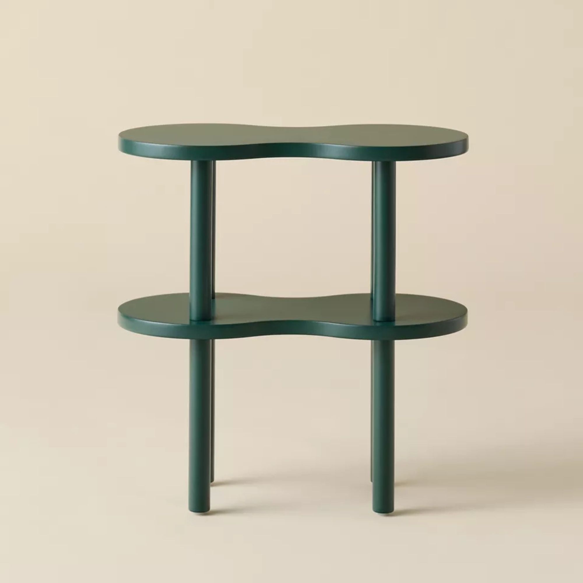 Ezra Wavy Wood Side Table