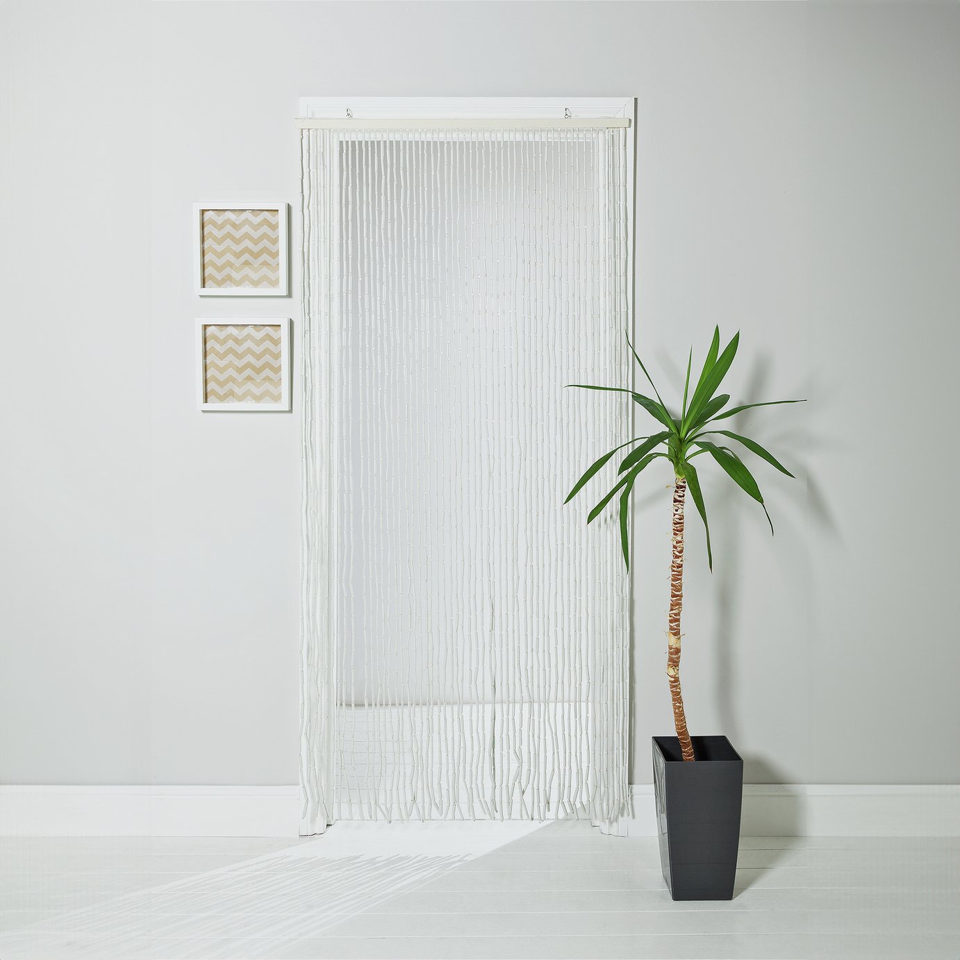 Argos Home Beaded Door Curtain - White