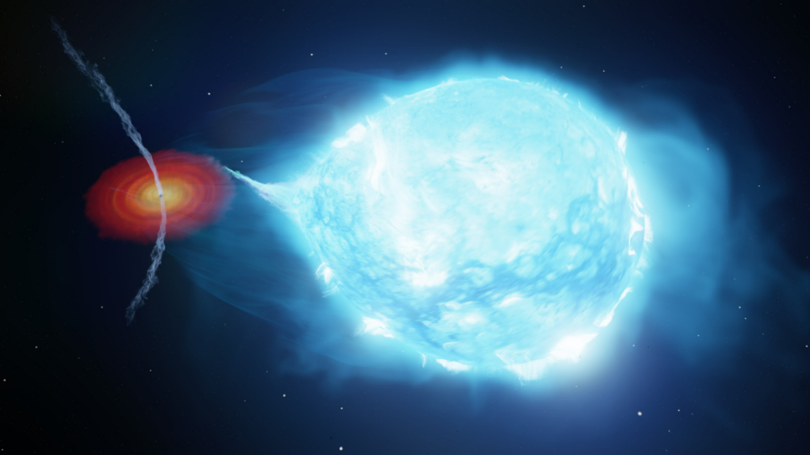 Jets erupting from a cannibalistic black gap have the facility of 10,000 suns