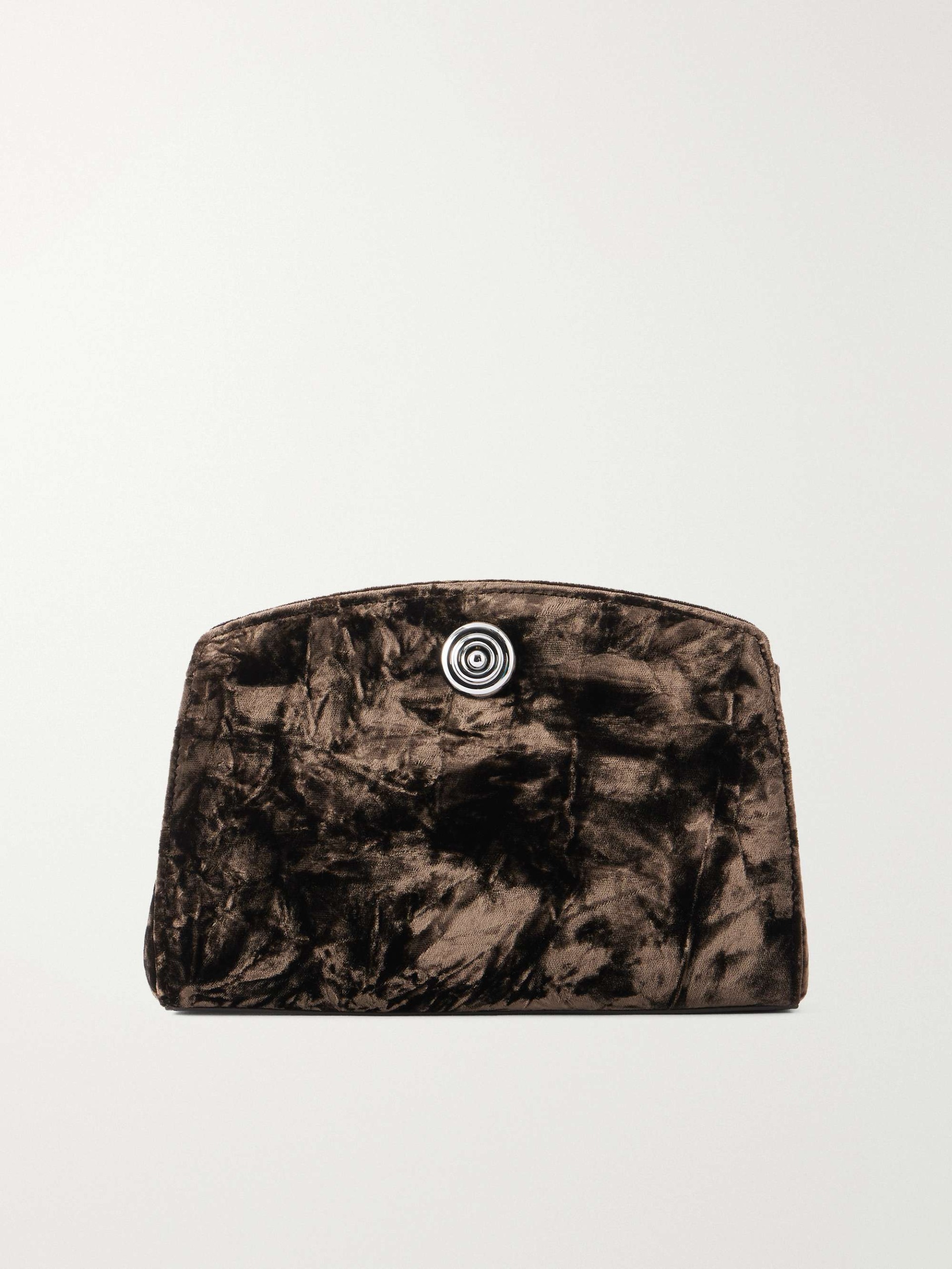 Pushlock Velvet Clutch