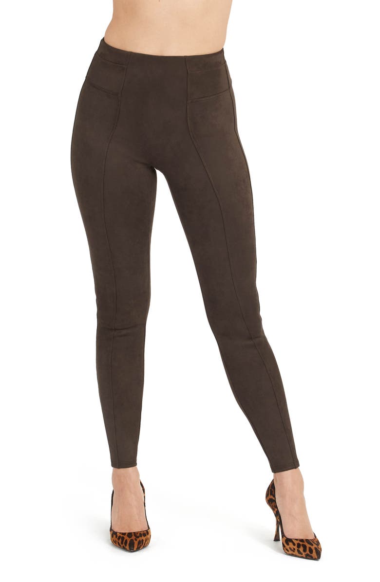 High Waist Faux Suede Leggings