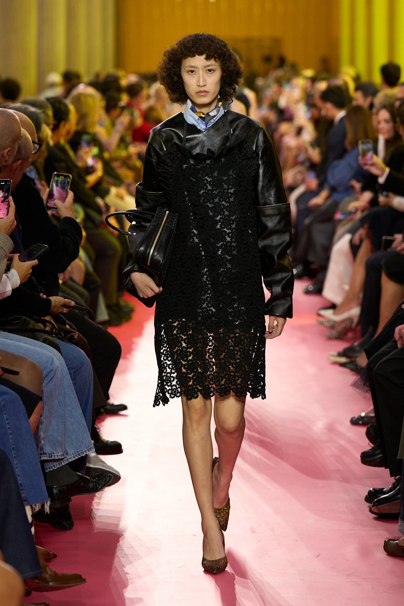 models on the Miu Miu Spring 2026 runway