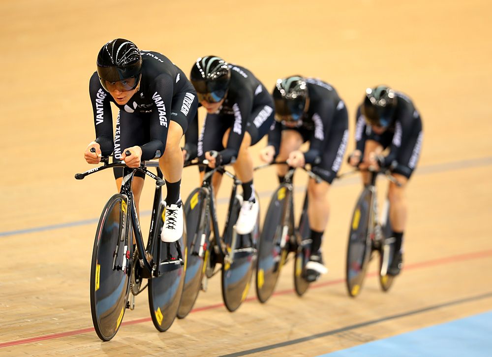 New Zealand in team pursuit qualifying