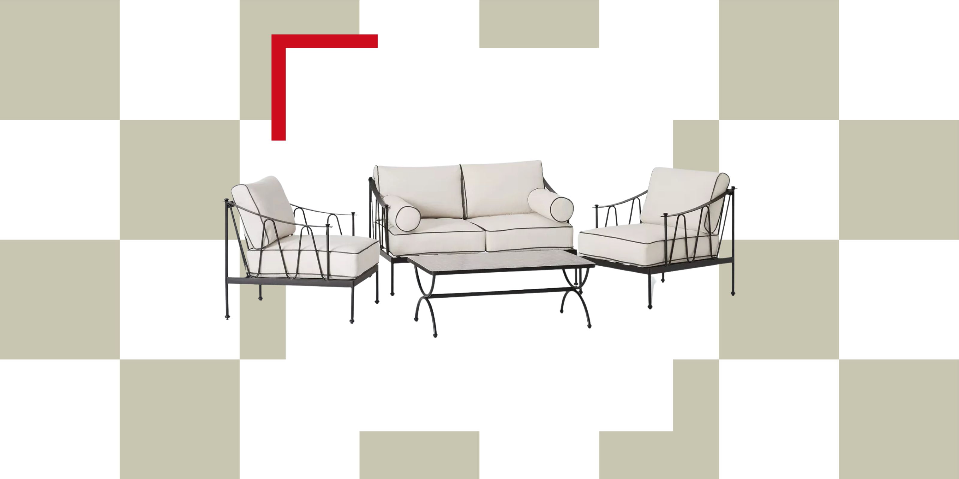 john lewis Solara Metal 2-Seater Garden Sofa