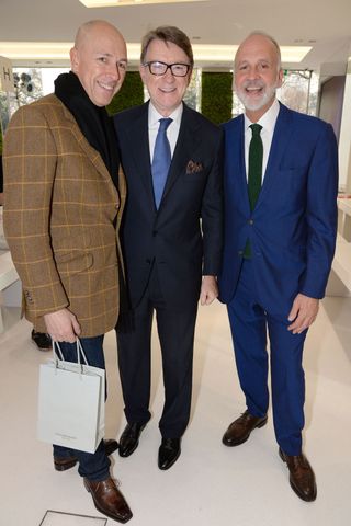 Dylan Jones, Lord Peter Mandelson And Richard James At The Richard James Fashion Show