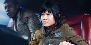 Rose Tico (Kelly Marie Tran) looks ahead in Star Wars: The Last Jedi (2017)
