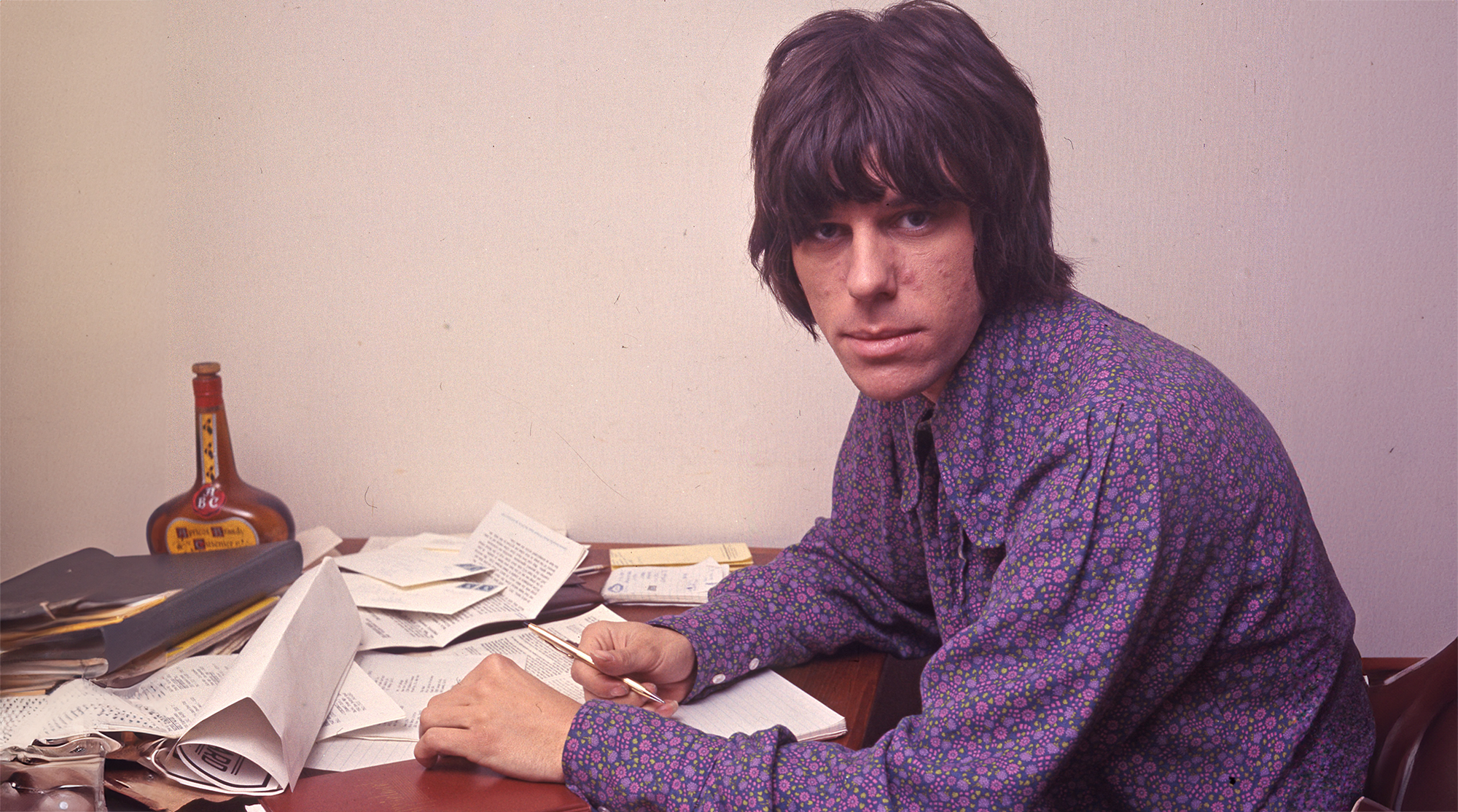 Jeff Beck of the Yardbirds, portrait, United Kingdom, 1966.