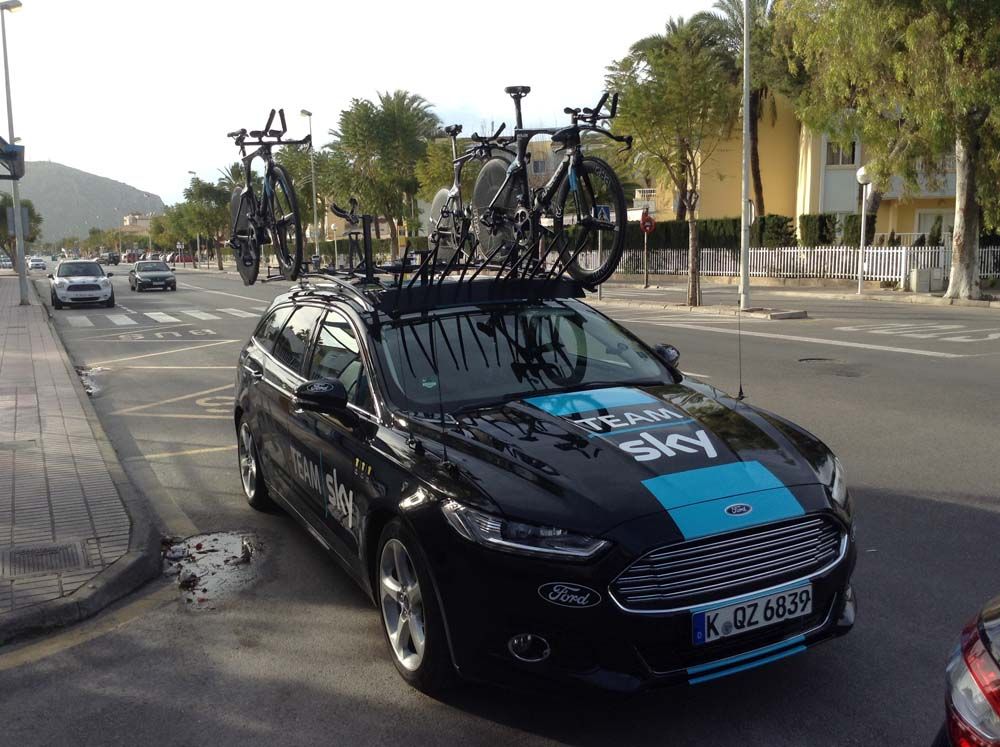 Team Sky will use the Ford Modeo as the in-race team car