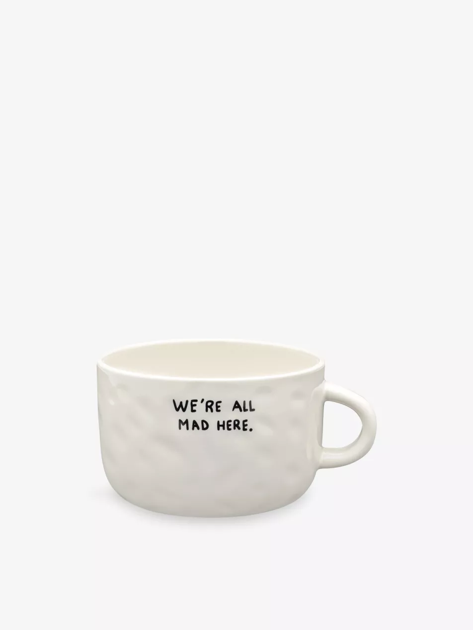 Anna + Nina X Disney We&#039;re All Mad Here Stoneware Cappuccino Mug