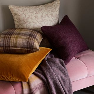 velvet and wool autumn cushion covers