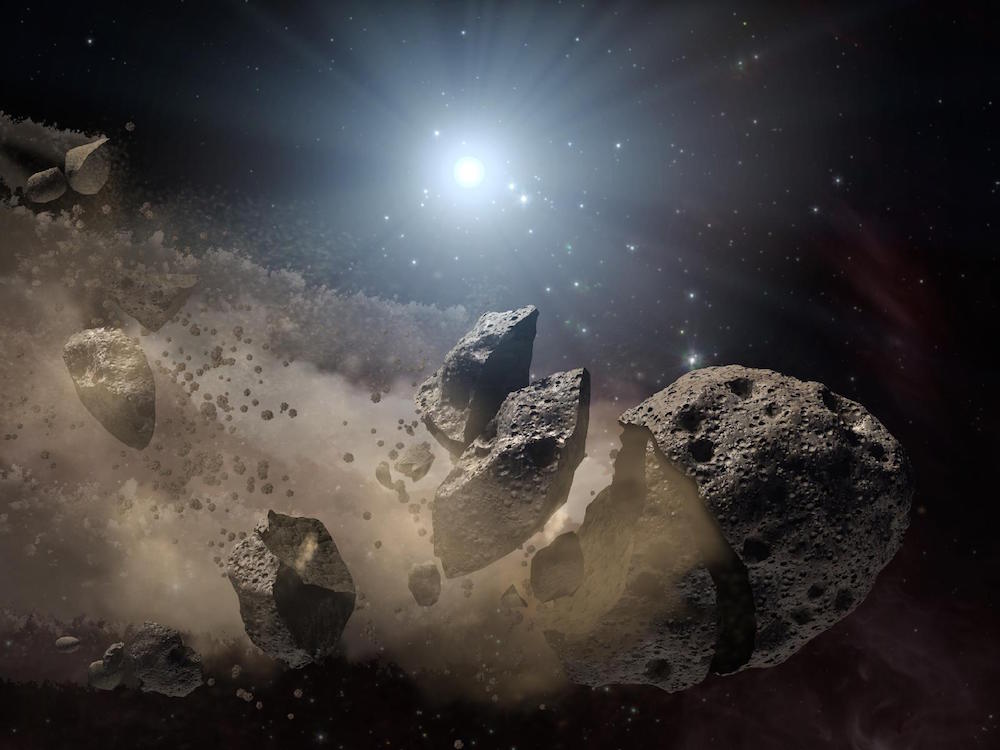 asteroid in space