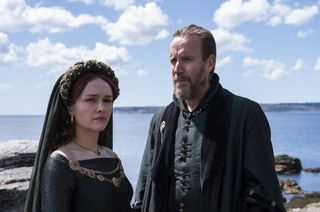 Olivia Cooke and Rhys Ifans in 'House of the Dragon.'