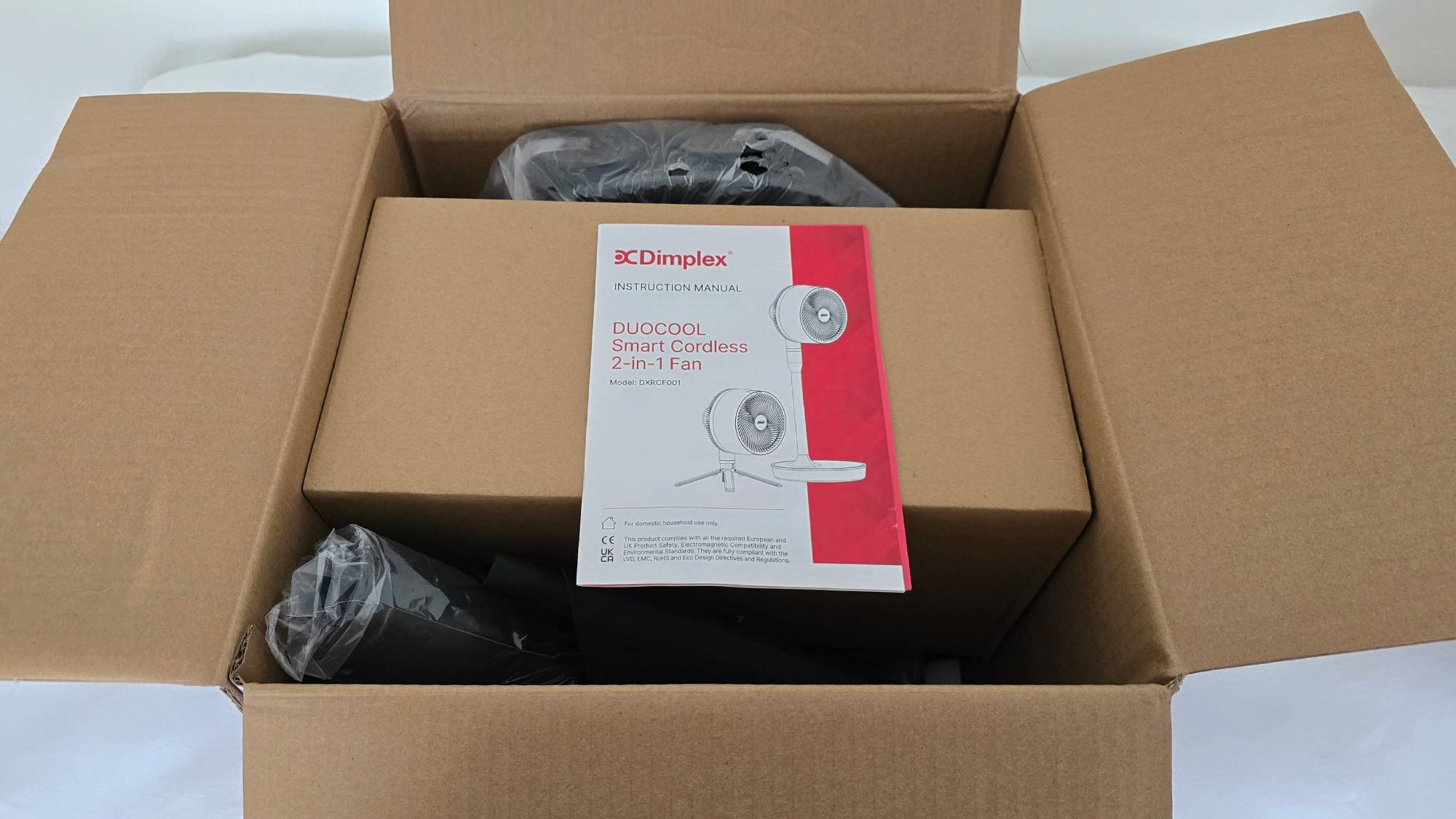 Dimplex DuoCool Smart Cordless 2-in-1 Fan open box
