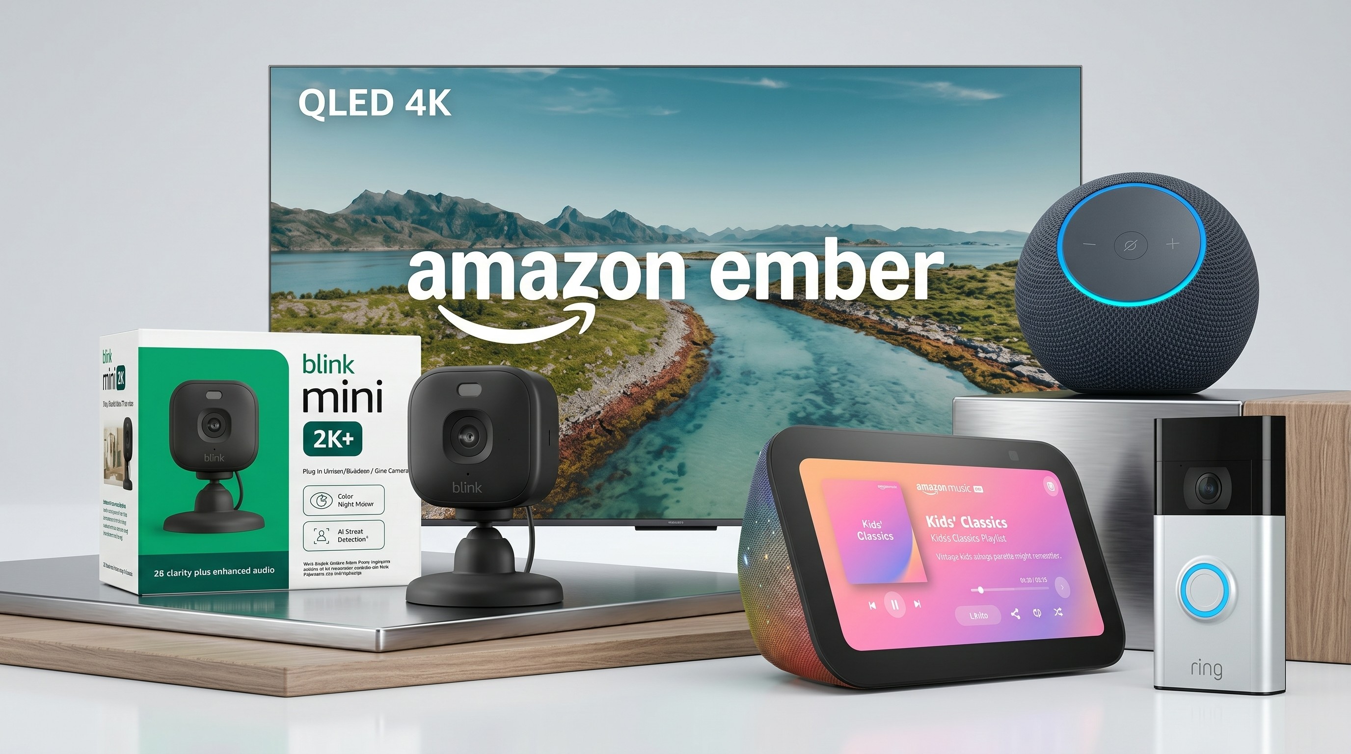 Amazon smart devices from Blink, Fire TV, Echo, Ring