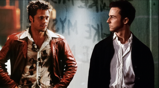 Brad Pitt and Edward Norton in Fight Club