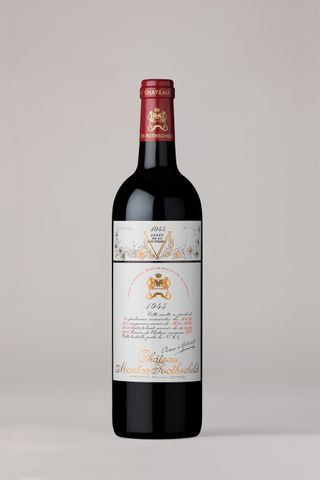 Château Mouton Rothschild wine label by Philippe Jullian