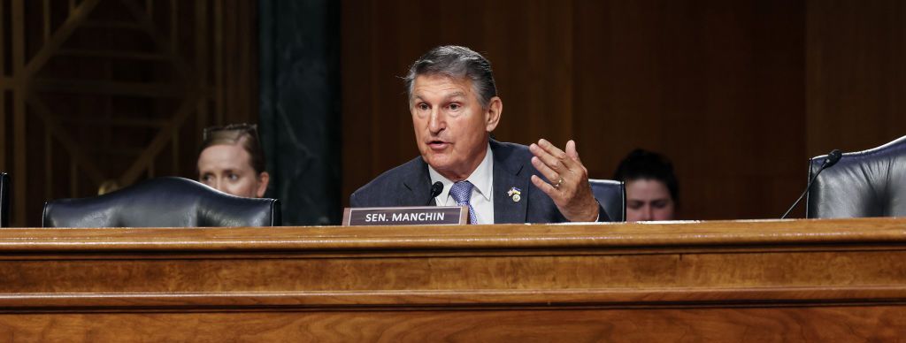 Sen. Joe Manchin (D-WV) speaks during the Senate Appropriations Committee hearing