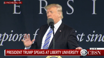 President Trump speaks at Liberty commencement