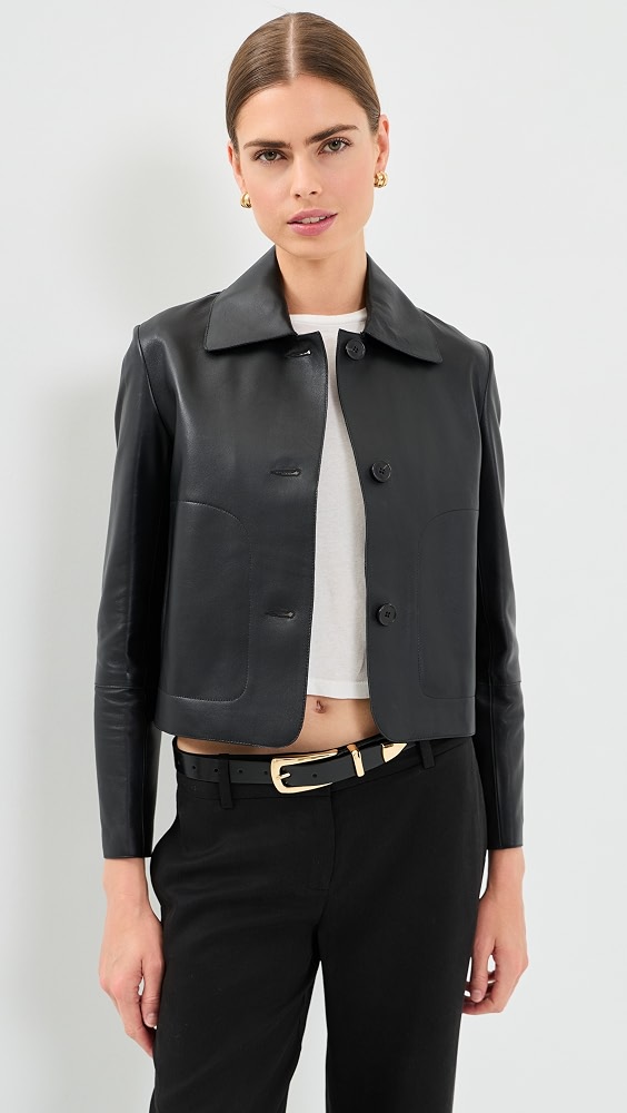 Emy Lamb Butter Jacket - Black
