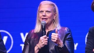 Ginni Rometty speaking at an event