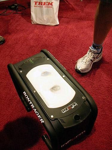 Step Two: internal gel sizing inserts measure the distance between each rider's ischial tuberosities, or sit bones.