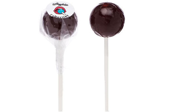 Wine lollipops