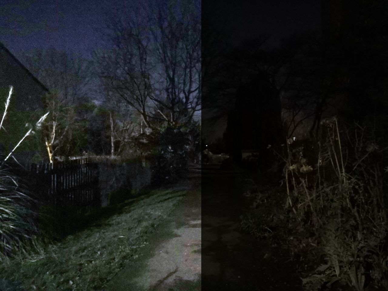 This is a photoshop edit. On the right you can see the original image, on the left the detail you can recover in the edit.