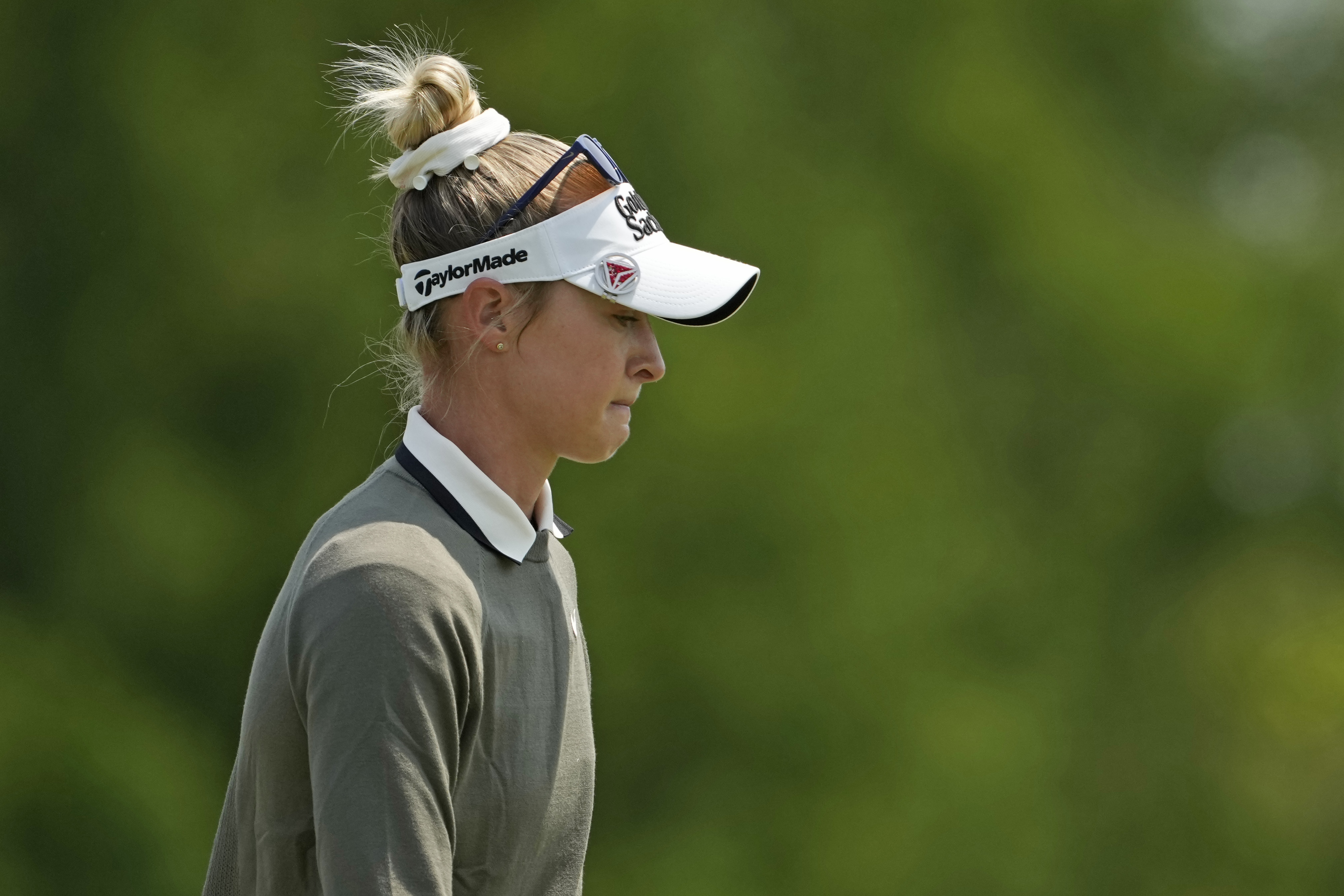 Nelly Korda walks down the fairway