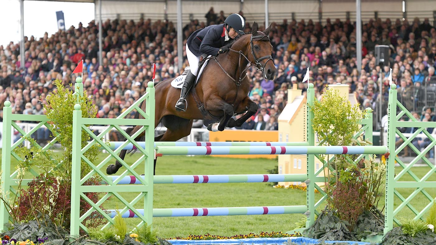 Badminton Horse Trials showjumping: Piggy French and Vanir Kamira
