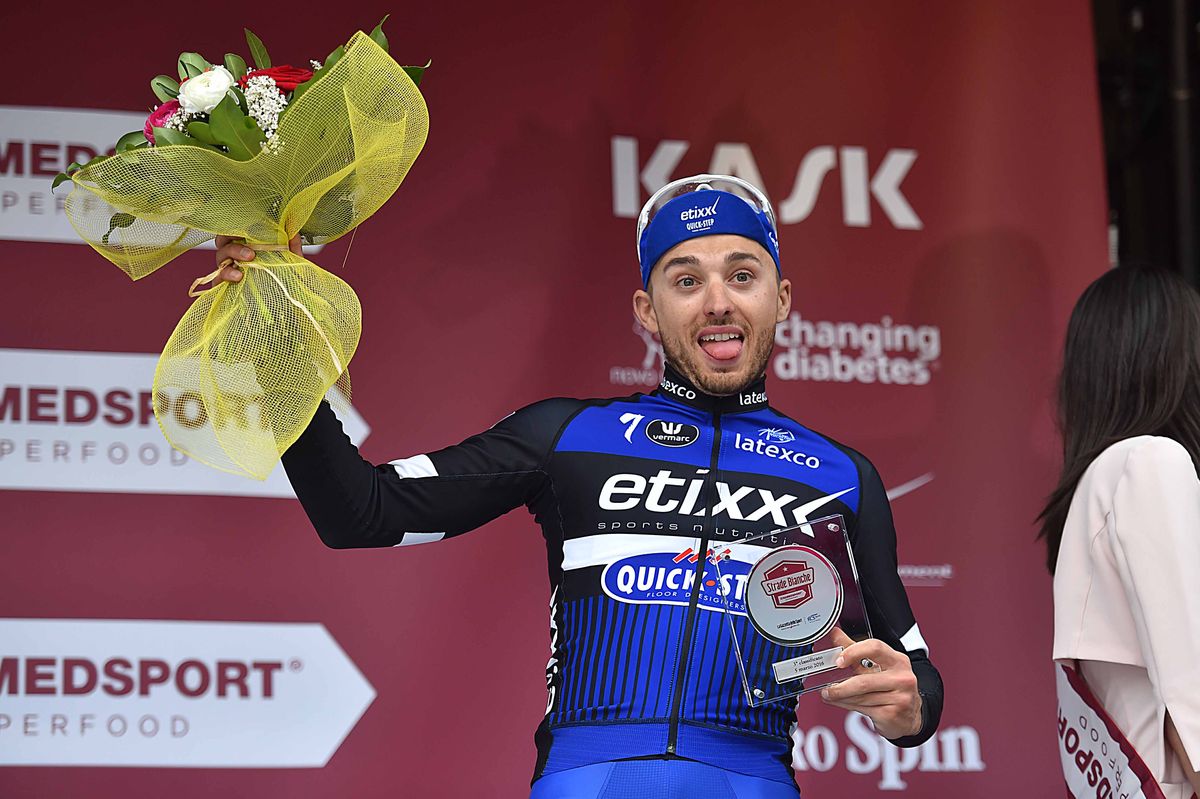 Gianluca Brambilla made it two Etixx-QuickStep riders on the podium