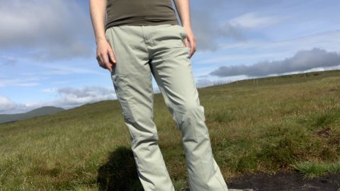 Julia Clarke in the On the Go hiking pants