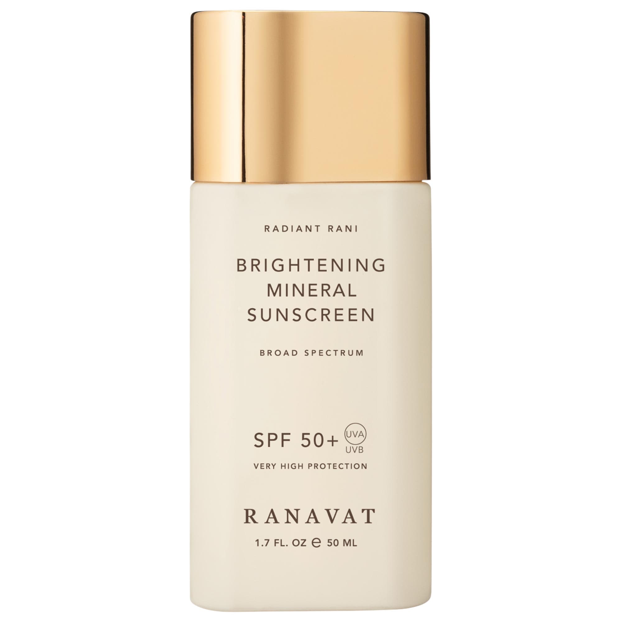 Daily Brightening Mineral Face Sunscreen, Spf 50+ With Saffron for Dark Spots and Squalane for Moisture