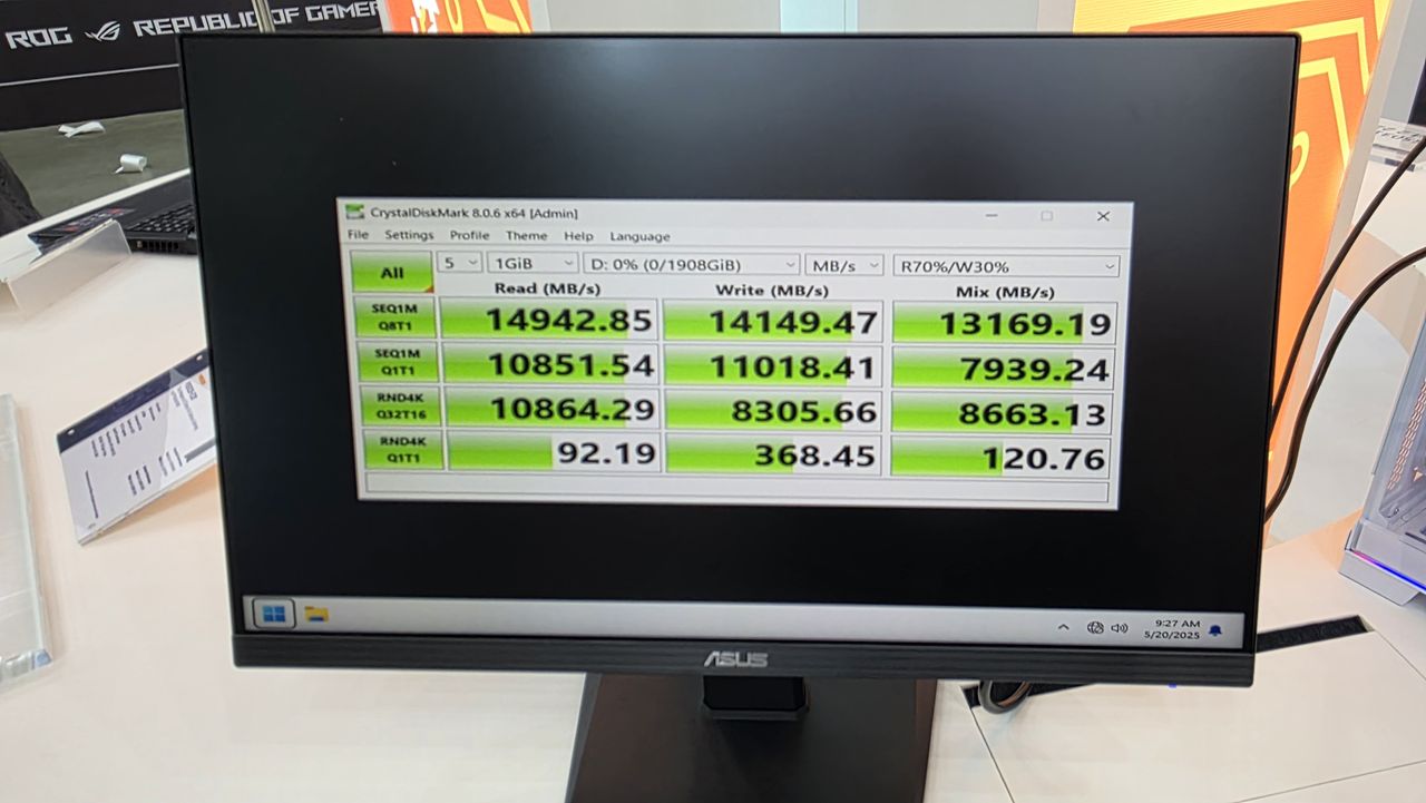 Phison E28 Almost Breaching 15 GB/s