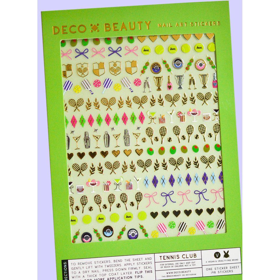 Deco Beauty - Nail Art Stickers - Tennis Club