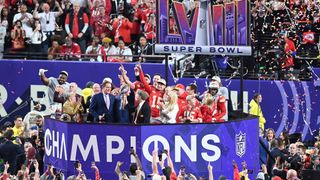 Kansas City Chiefs celebrate winning Super Bowl LVIII