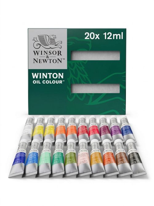 Winsor & Newton Winton Oil Color Paint Set (20 Tubes)