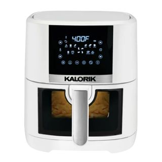Kalorik® 5 Quart Air Fryer with Ceramic Coating and Window in white