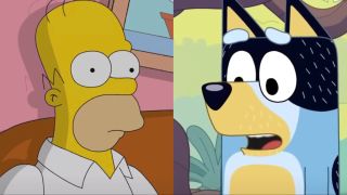 Homer Simpson and Bandit Heeler